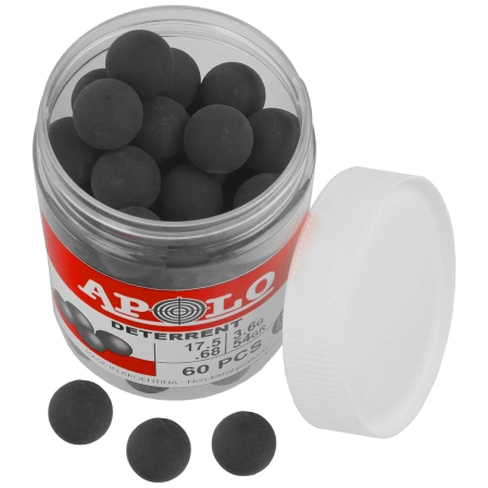 Rubber bullets Apolo Deterrent Semi Soft .68, 60 rounds