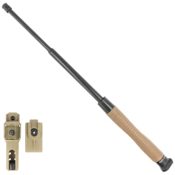 ESP Hardened Easy Lock 20'' Expandable Baton, Triangle, Khaki Ergonomic (ExBTT-20HE-KH BHT-55)