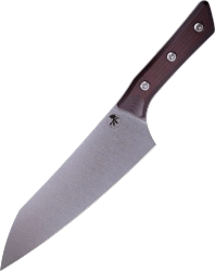 Nóż kuchenny Microtech Chef 8'' Black Cherry G10, Stonewashed M390MK (3000-10BC)