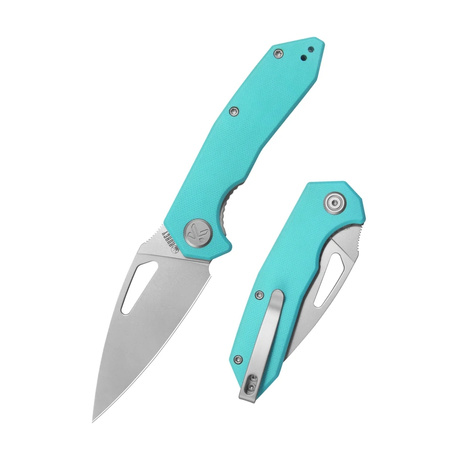 Kubey Coeus Knife Light Blue G10, Beadblasted 14C28N (KU122-1B)