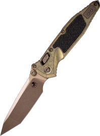 Nóż składany Microtech Socom Ram-Lok T/E Marfione Select Antique Gold Titanium, Bronze Bksp, Bronze Stonewashed M390MK by Tony Marfione (161RL-13MS2)