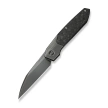 WeKnife Brr15 Gray Titanium/Shredded Carbon Fiber, Polished Gray M390 by Rafal Brzeski (WE24007-3)
