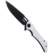 Kubey Raven KB245F Knife Ivory G10, Dark Stonewashed AUS-10 by Jelly Jerry