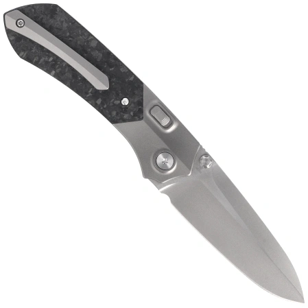 Nóż składany Remette Meteor Sandblasting Carbon Fiber/Titanium, Pearlescent M390 (RTPT-EL)