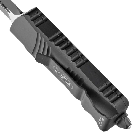 Microtech Mini Troodon D/E Black Aluminium, Black by Tony Marfione knife (238-3T)