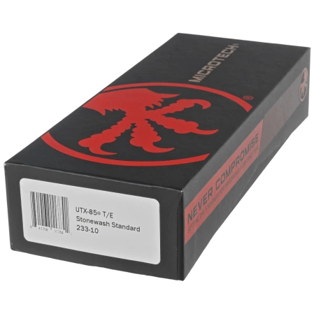 Microtech UTX-85 T/E Black Aluminum OTF Knife, Stonewashed M390 (233-10)