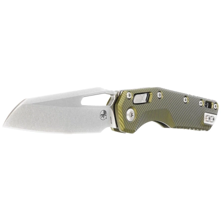 Microtech MSI S/E Fluted OD Green Aluminium, Stonewashed M390MK by Tony Marfione (210-10FLOD)