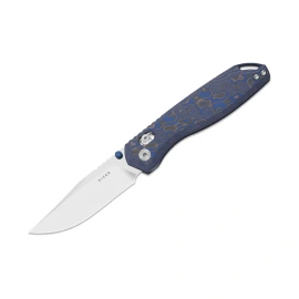 Nóż składany Kizer Findo Blue/Purple Vortex Micarta, Satin AEB-L by Maksim Epifantsev (V3743CC2)