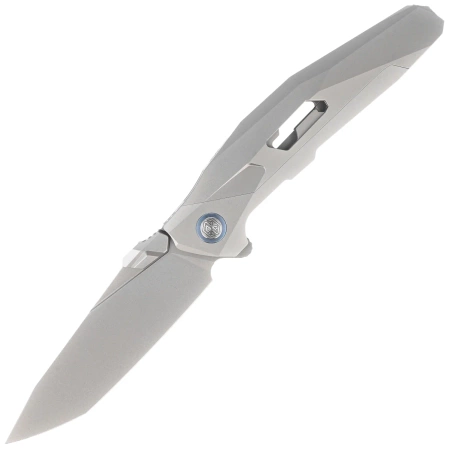 Nóż składany Rike Knife RK-Shadow-T-P Gray Titanium, Satin M390