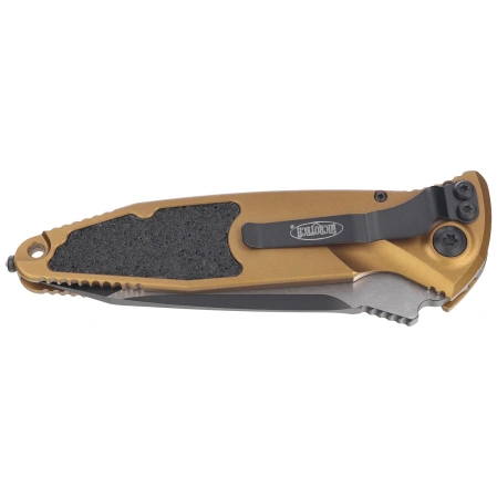 Microtech Socom Elite Auto T/E Automatic Knife Tan Aluminium, Black M390MK by Tony Marfione (161A-1TA)