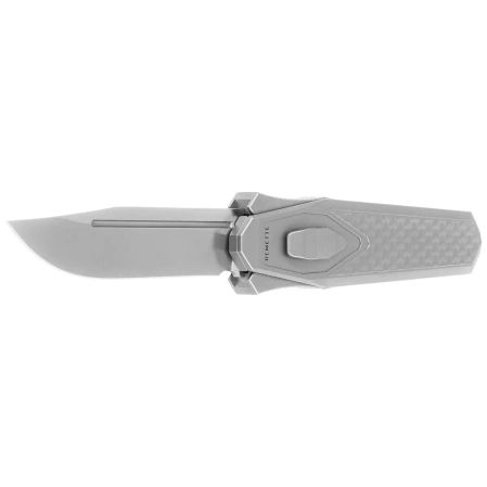 Remette Swordfish Titanium / Red Blue Carbon Fiber, Pearlescent M390 (ZL101B3)