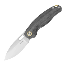 Kizer Seagull Knife Gray Micarta, Satin 14C28N (V3770A1)