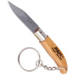 MAM Iberica Mini Pocket Knife with Key Ring Light Beech Wood, Inox HW, Satin 420 (2000-LW)