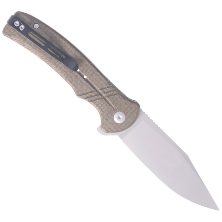 CIVIVI Cogent Green Micarta, Silver Bead Blasted 14C28N (C20038D-5)