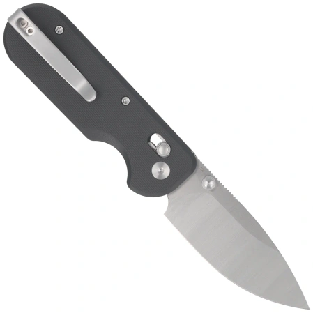 Kubey Bedrock Knife Black G10, Satin D2 (KU505A)
