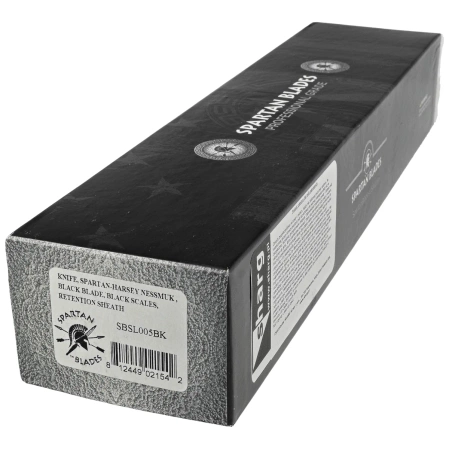 Spartan Blades Harsey Nessmuk Black Polymer, Black Powder 1095 Cro-Van by William W. Harsey Jr. (SBSL005BK)