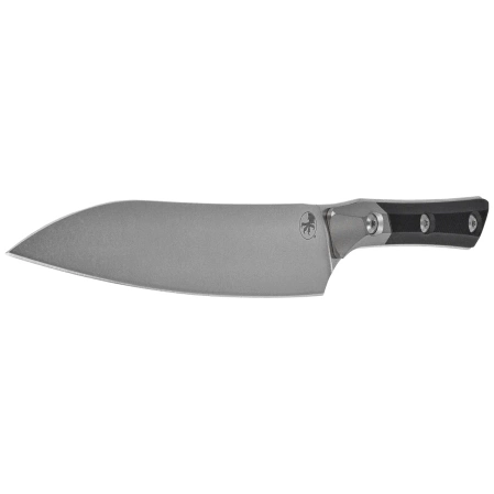 Nóż kuchenny Microtech Utility Titanium Bolster/Black G10, Stonewashed MK390 (3400B-10BK)