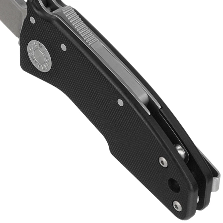 Demko Nano Shark Knife Black G10, Stonewashed CPM 20CV by Andrew Demko (AD-NANO-G10BLK-20CV)