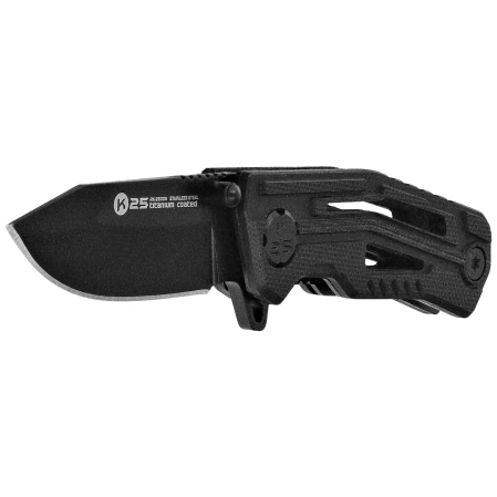 Nóż składany K25 RK-25006 Black G10, Black Titanium 7Cr17Mov