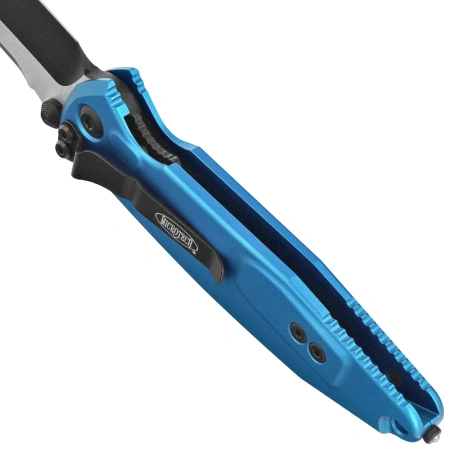 Microtech Socom Elite T/E-M Knife Blue Aluminium, Black M390MK by Tony Marfione (161-1BL)