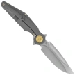 Rike Knife Viper 3 Dark Gray Titanium, Beadblasted M398 by Richard Wu (RK-Viper 3-DG)