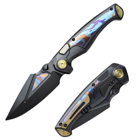 Nóż składany Remette Scepter Black Titanium/Timascus, Black DLC M390 (SCPT-B)