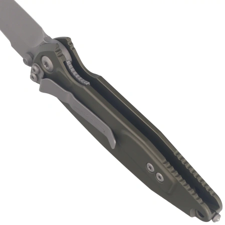 Microtech Socom Elite S/E-M Warcom Signature Knife OD Green Aluminum, Apocalyptic M390MK by Tony Marfione (259-10APODS)