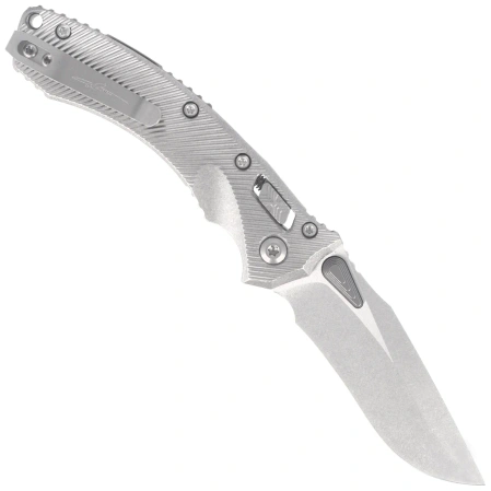 Nóż składany Microtech Amphibian Mini Ram-Lok S/E Gray Fluted Titanium, Bronze Bksp, Stonewashed M390MK by Tony Marfione (137MRL-10FLMS1)