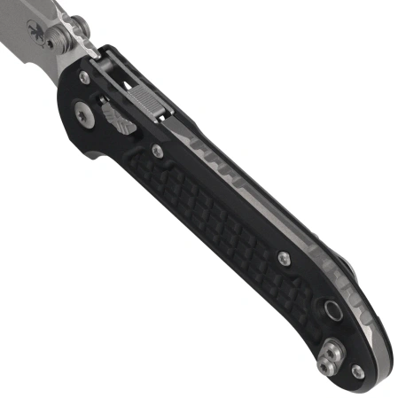Microtech LUDT Ram-Lok T/E Knife Black Frag Aluminum, Stonewashed M390MK by Tony Marfione (1136RL-10FR)
