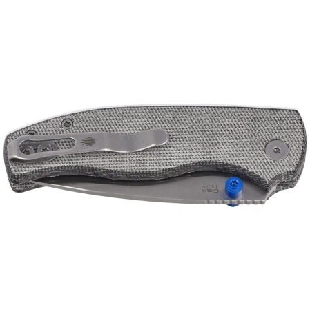 Nóż składany Kizer Glaux Black Norplex UltreX Micarta, Satin 14C28N (V3801A1)