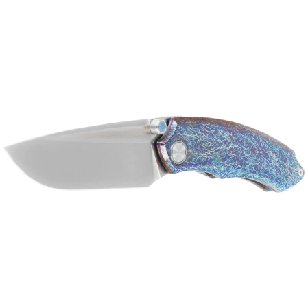 Nóż składany Remette Wild Species Dark Blue Titanium, Hand Grinding M390 (WD108-B)