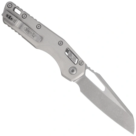 Nóż składany Microtech MSI S/E Natural Clear Aluminium, Apocalyptic M390MK by Tony Marfione (210-10APNC)