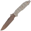 Fox Audax Knife OD Green Canvas Micarta, Bronze PVD Becut by Trinova Solutions (FX-615)