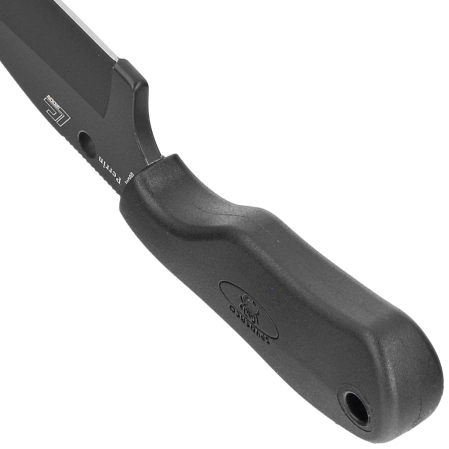 Spyderco Subway Bowie Black FRN, Black Plain LC200N by Fred Perrin Knife (FB48PBBK)