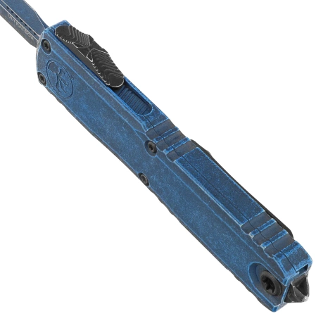Nóż automatyczny OTF Microtech Ultratech Gen III ZBP D/E Cerakote Weathered Blue Aluminium, Cerakote Weathered Blue M390MK by Tony Marfione (1122-1WBL)