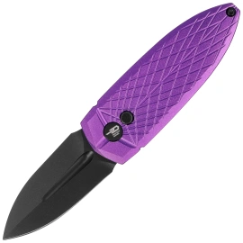 Bestech QUQU Purple Aluminum, Black DLC 14C28N by Gogo Knife (BG57B-5)