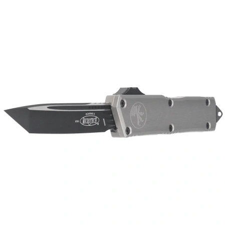 Nóż automatyczny OTF Microtech Scarab II Gen III Executive T/E Natural Clear Aluminium, Black M390MK by Tony Marfione (1177-1NC)