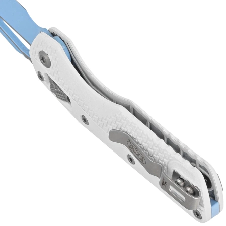 Nóż składany Microtech MSI S/E Cerakote White Tri-Grip Polymer, Sky Blue M390MK by Tony Marfione (210T-1PMCWH-Y7)