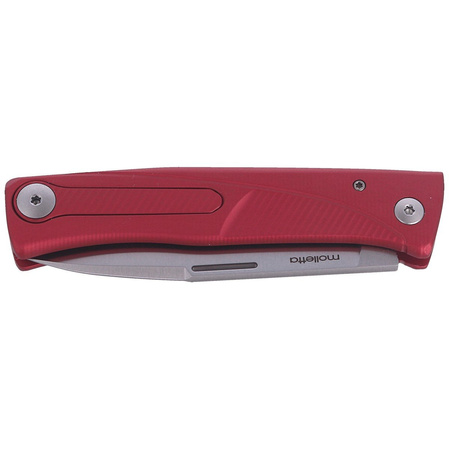 LionSteel Thrill Knife Red Aluminum, Satin M390 by Molletta (TL A RS)