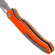 Kubey Drake Knife Orange G10, Beadblasted AUS-10 by Maksim Tkachuk (KU239G)