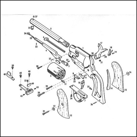 Pietta Revolver 1858 Remington New Model Army Stainless Target .44 (RGST44)