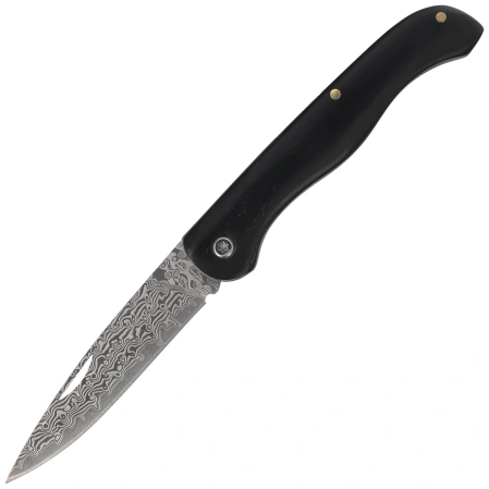 Nóż składany Third Decor Habitat N202E Ebony Wood, VG10 Damascus (TK-N202E)