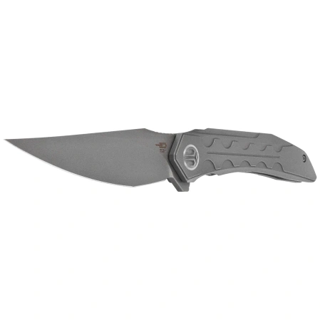 Nóż składany Bestech Samari Grey Titanium, Bead Blasted/Stonewashed M390 by Kombou (BT2009A)