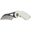 Bestech Bihai White G10, Grey DLC Stonewashed/Satin 14C28N by Ostap Hel Knife (BG53E)