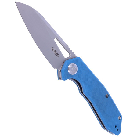 Nóż składany Kubey Knife New Vagrant Blue G10, Sandblast AUS-10 (KU291C)