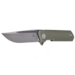Nóż składany Bestechman Dundee OD Green G10, Grey PVD / Satin D2 by Ostap Hel (BMK01E)