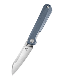Bestechman Curvee Knife Blue G10, Stonewashed/Satin AEB-L by Ostap Hel (BMK20C)