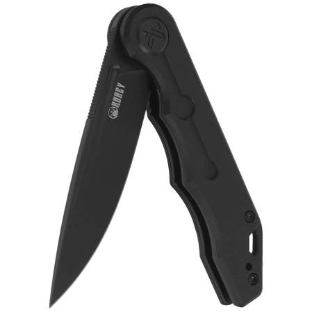 Kubey Knife Mizo Black G10, Blackwashed 14C28N by Tiguass (KU312P)
