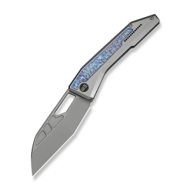 WeKnife Inceptus Gray/Flamed Titanium, Stonewashed M390 by Robert Saniscalchi (WE25017-2)