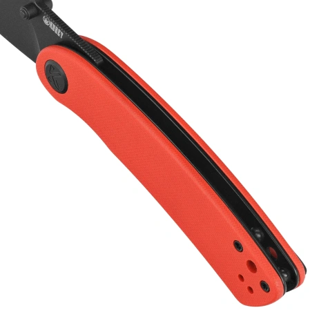 Nóż składany Kubey Momentum Red G10, Blackwashed D2 by Sherif Manganas (KU344P)